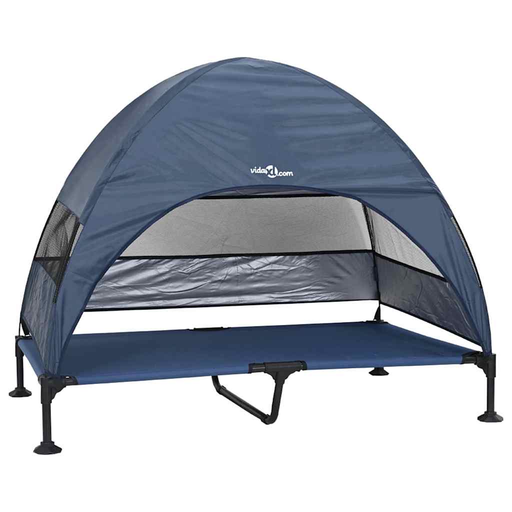 Hochgelegtes Hundebett Hellgrau 127 x 81 x 108 cm