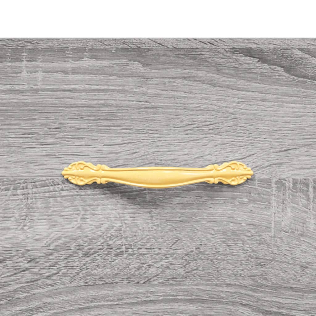Highboard Betongrau 69,5x34x180 cm Holzwerkstoff