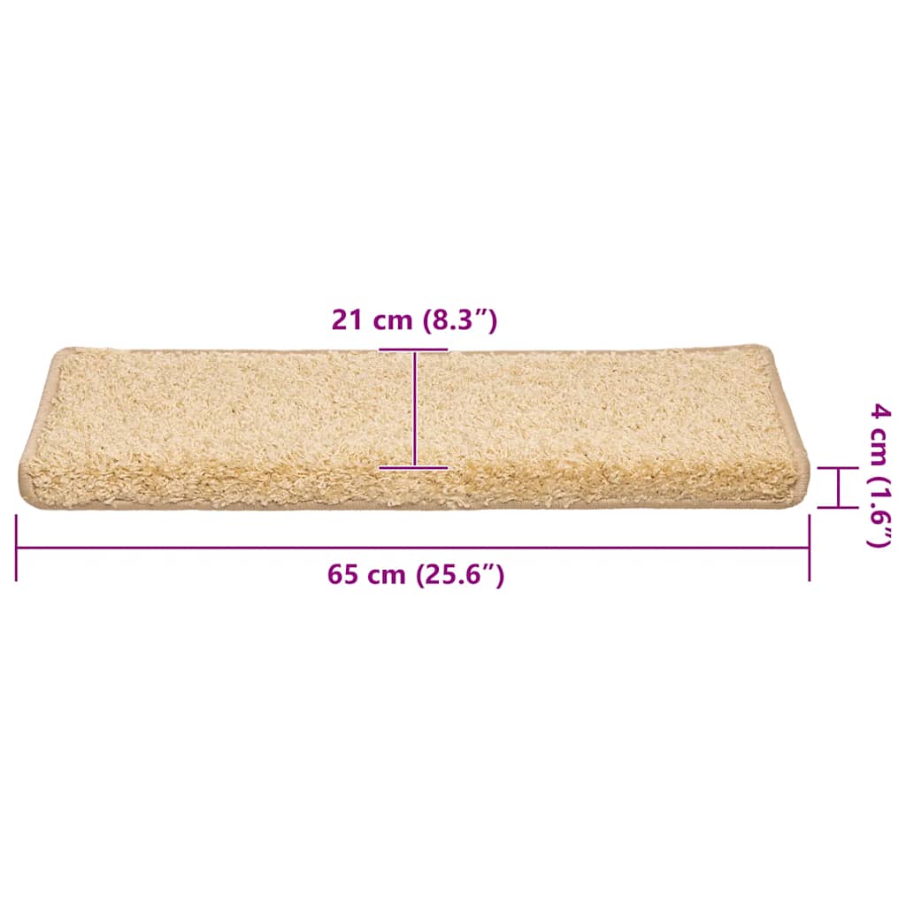 Stufenmatten 15 Stk. 65x21x4 cm Grau Rechteckiger Rand