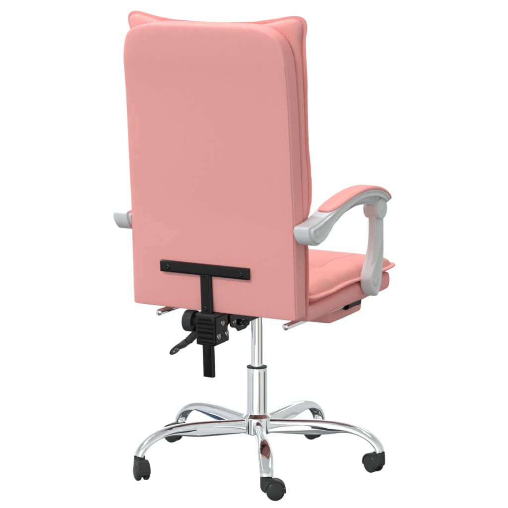 Bürostuhl mit Liegefunktion Schwarz Kunstleder