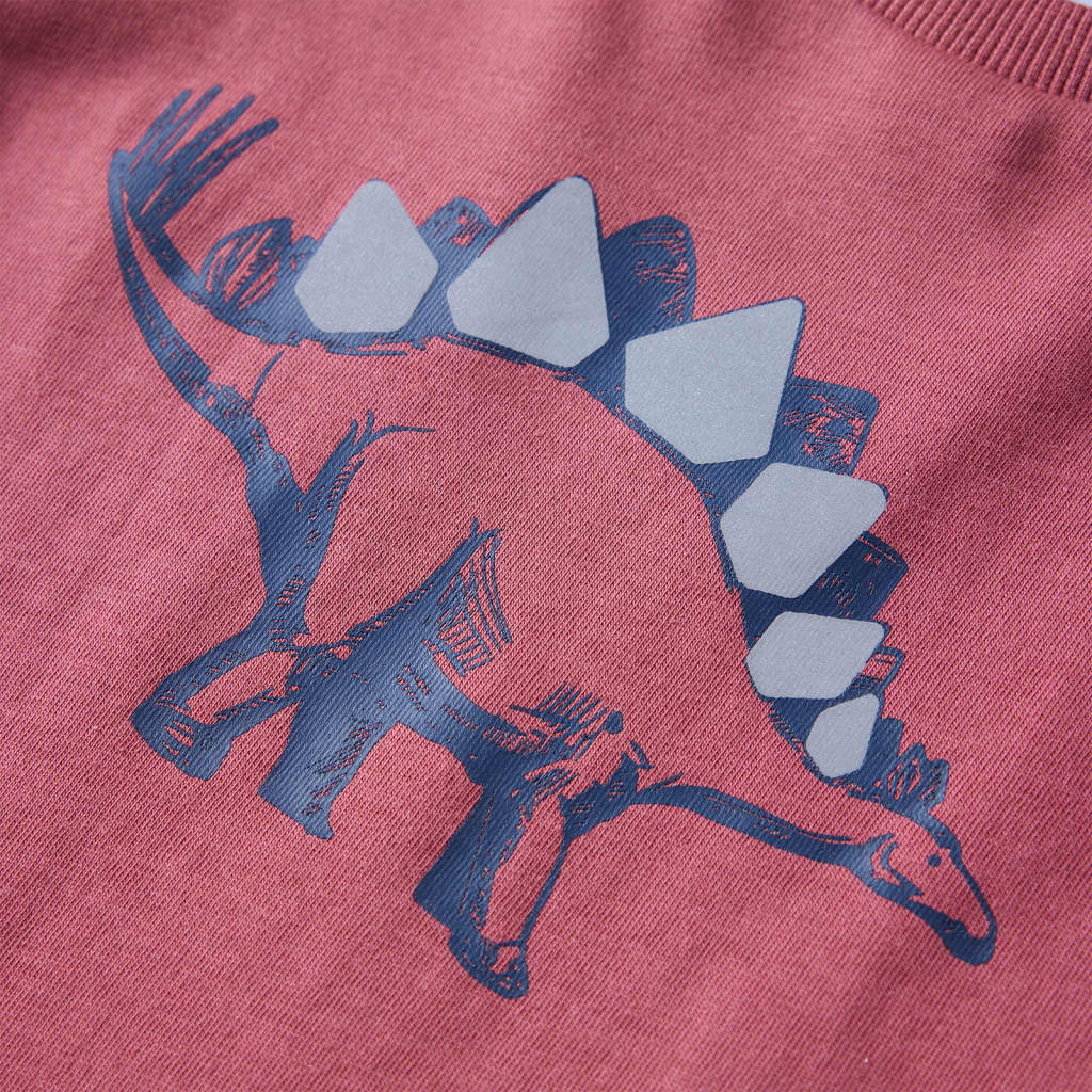 Kinder-Langarmshirt Dunkelrot 116