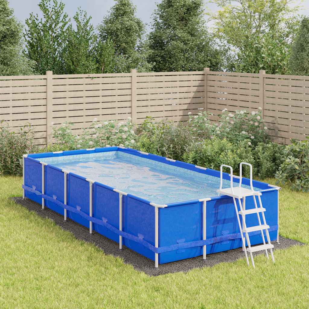 Bodenfolie für Pools Schwarz 300 x 220 x 0,1 cm Vliesstoff