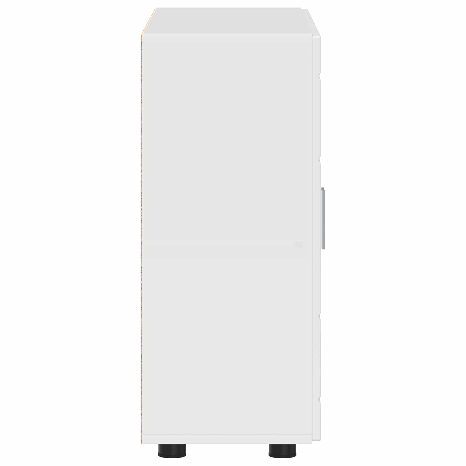 Highboard mit Regal FLORIN Weiß 60 x 35 x 182 cm Holzwerkstoff
