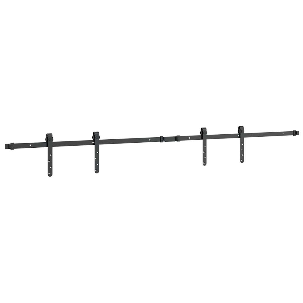 Schiebetürbeschlag Set für Schranktüren 91 cm Karbonstahl