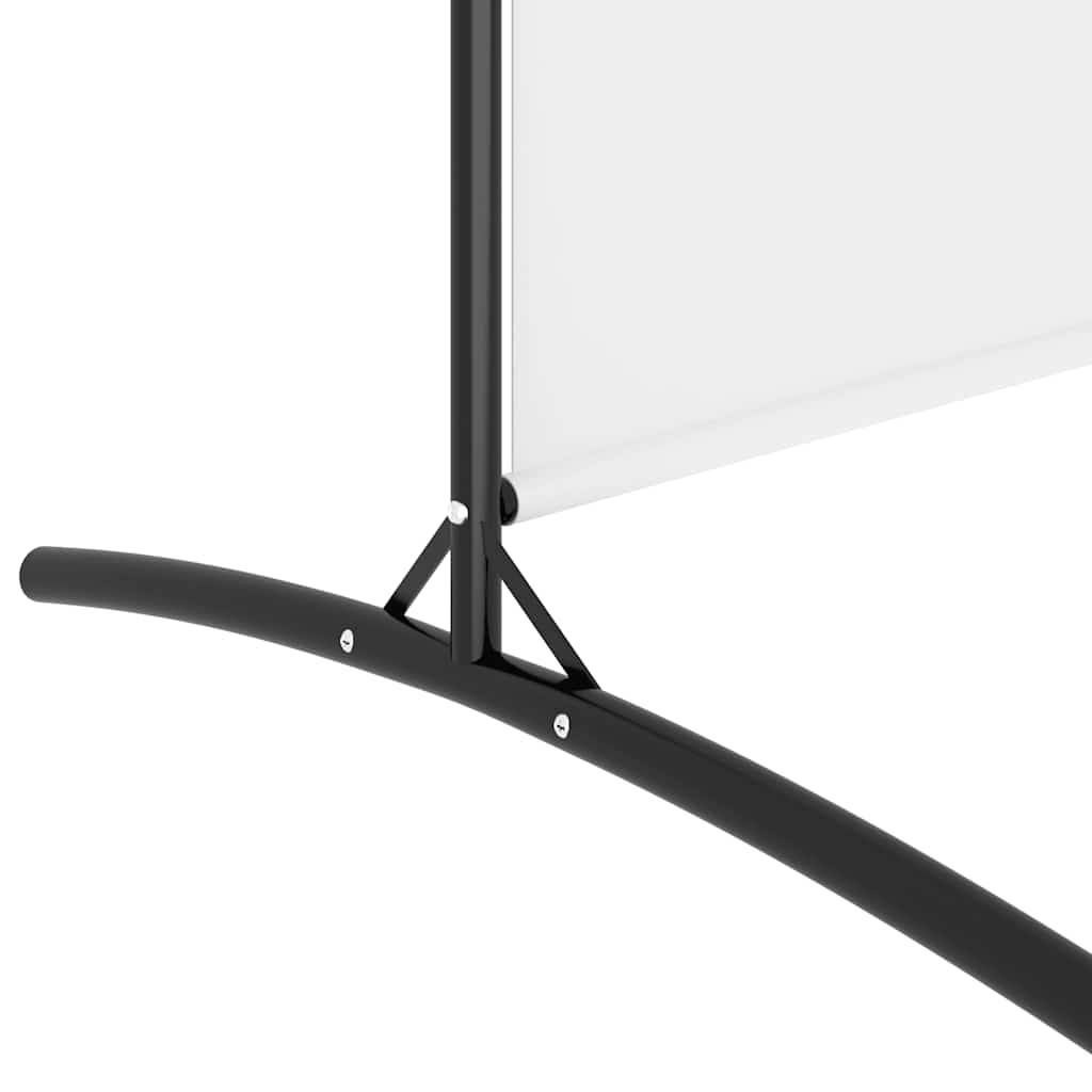 3-tlg. Raumteiler Weiß 260x180 cm Stoff