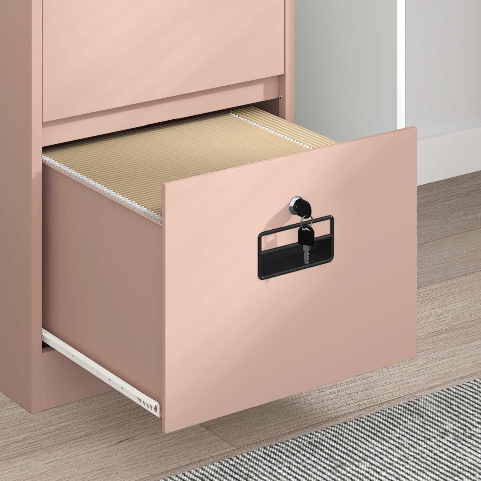 Aktenschrank 2 pcs Schwarz 44 x 50 x 139 cm Kaltgewalzter Stahl