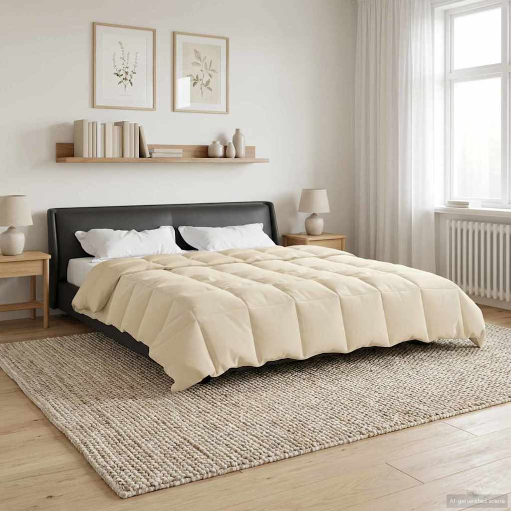 Ganzjahresbettdecke Anthrazit 135 x 200 cm Mikrofaser