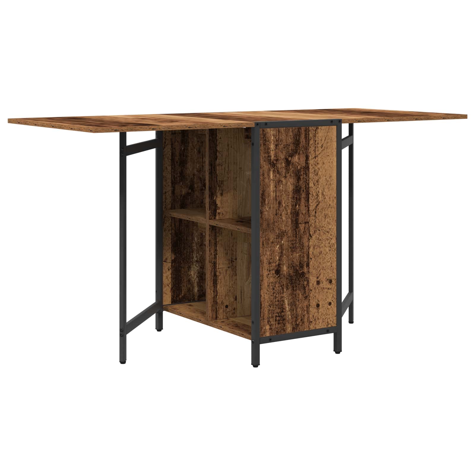 Esstisch 144 x 60 x 75 cm Holzwerkstoff Schwarze Eiche