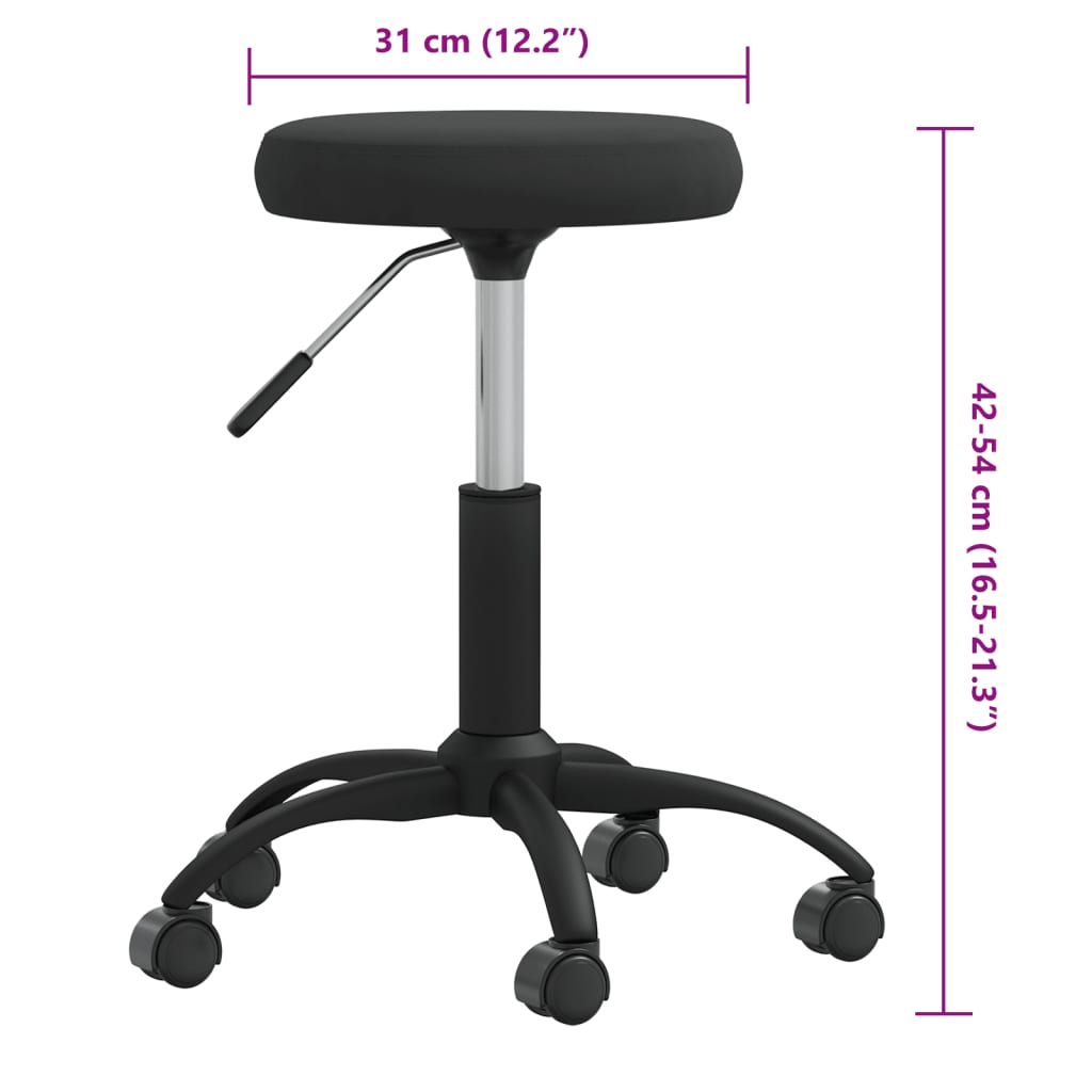Massagehocker Samt Senfgelb