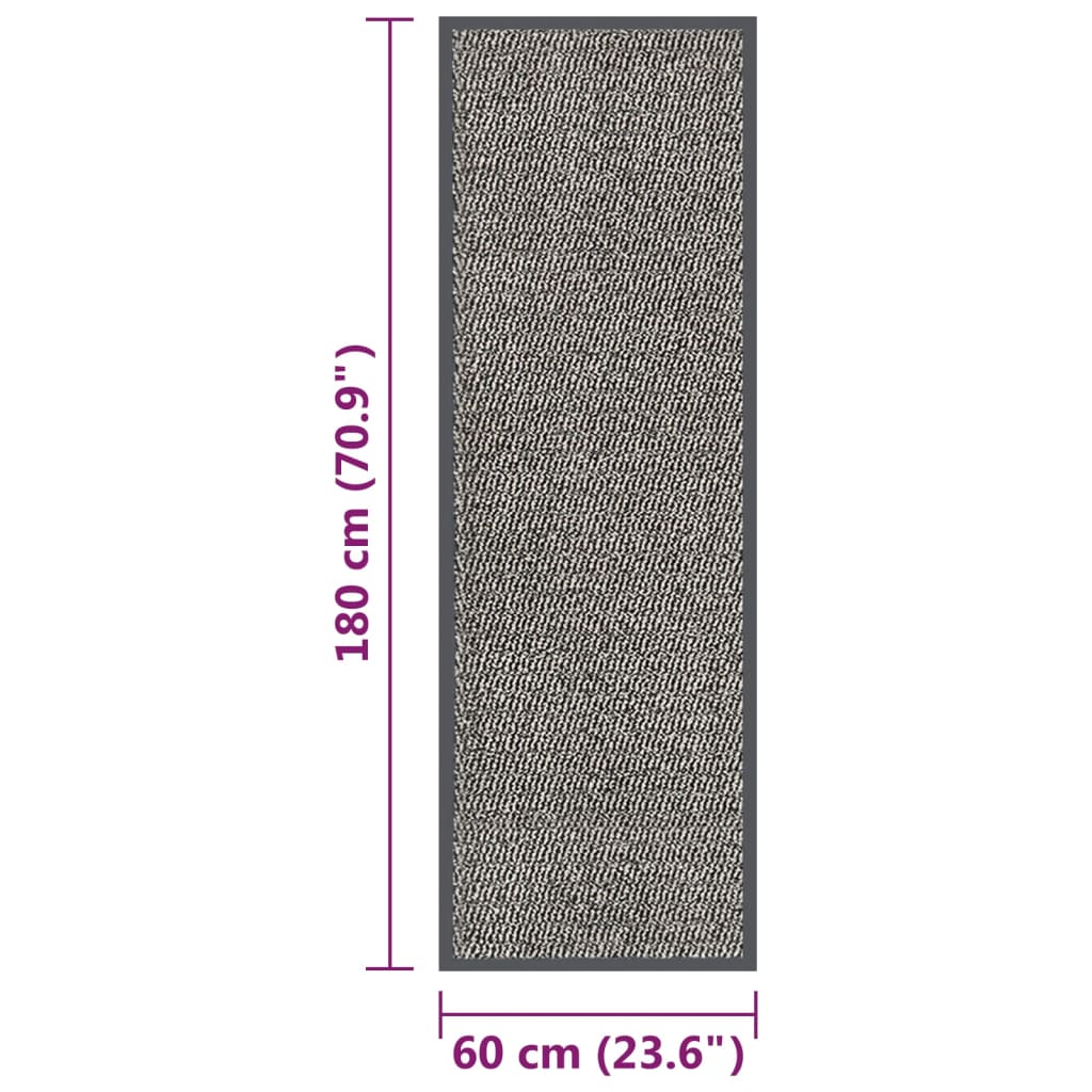 Schmutzfangmatte Rechteckig Getuftet 40x60 cm Anthrazit