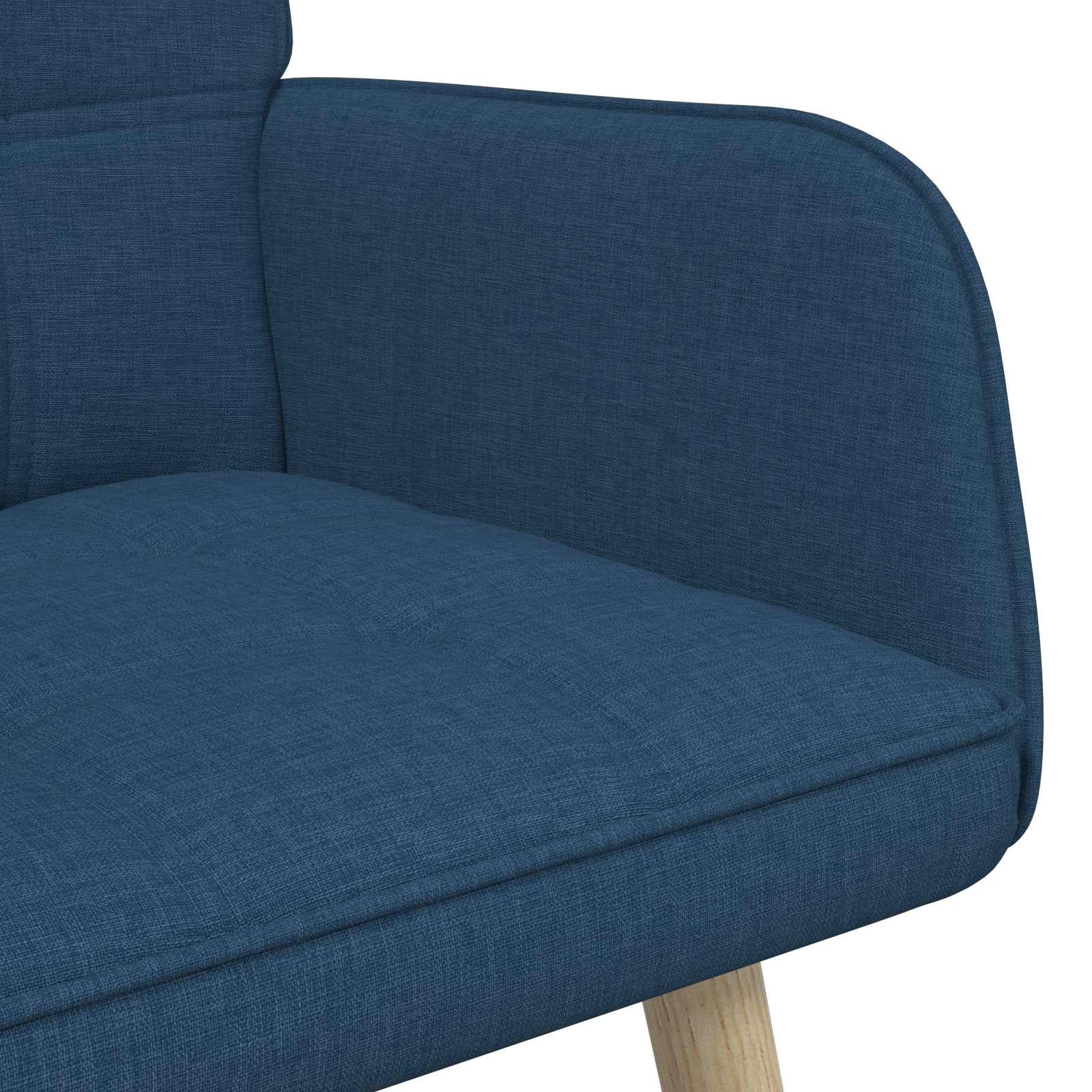 2-Sitzer Sofa Hellgrau 115 x 61 x 87 cm Stoff