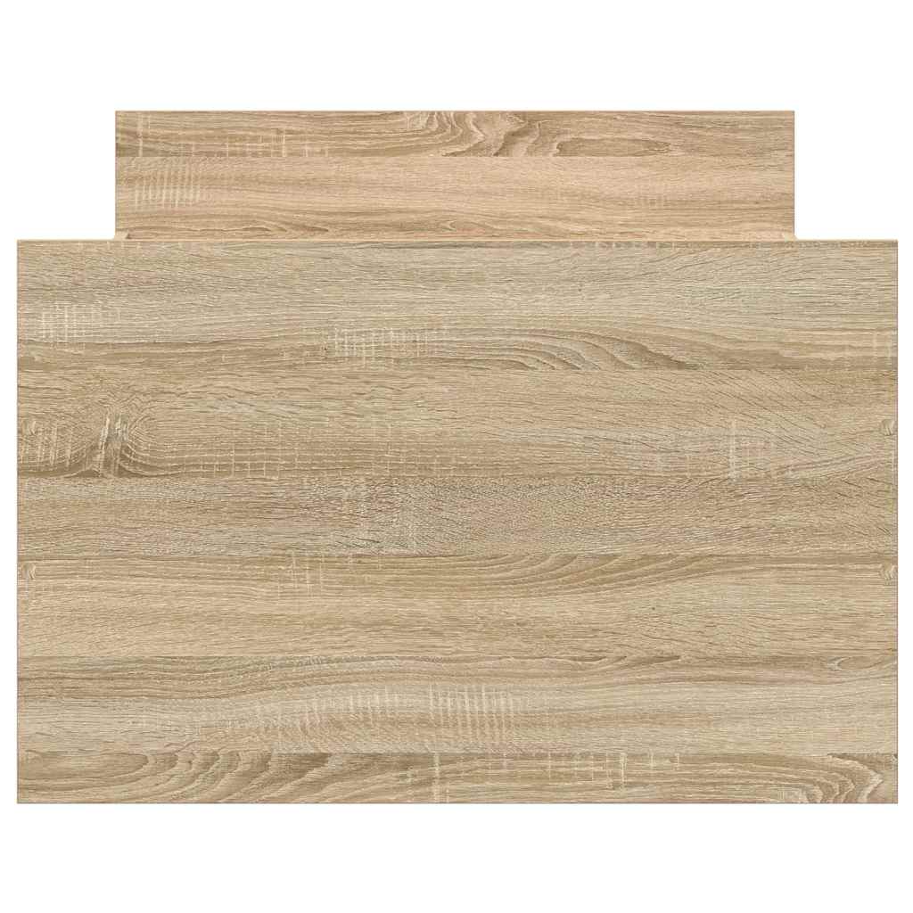 Bettgestell mit Kopf- und Fußteil Weiß 100x200 cm