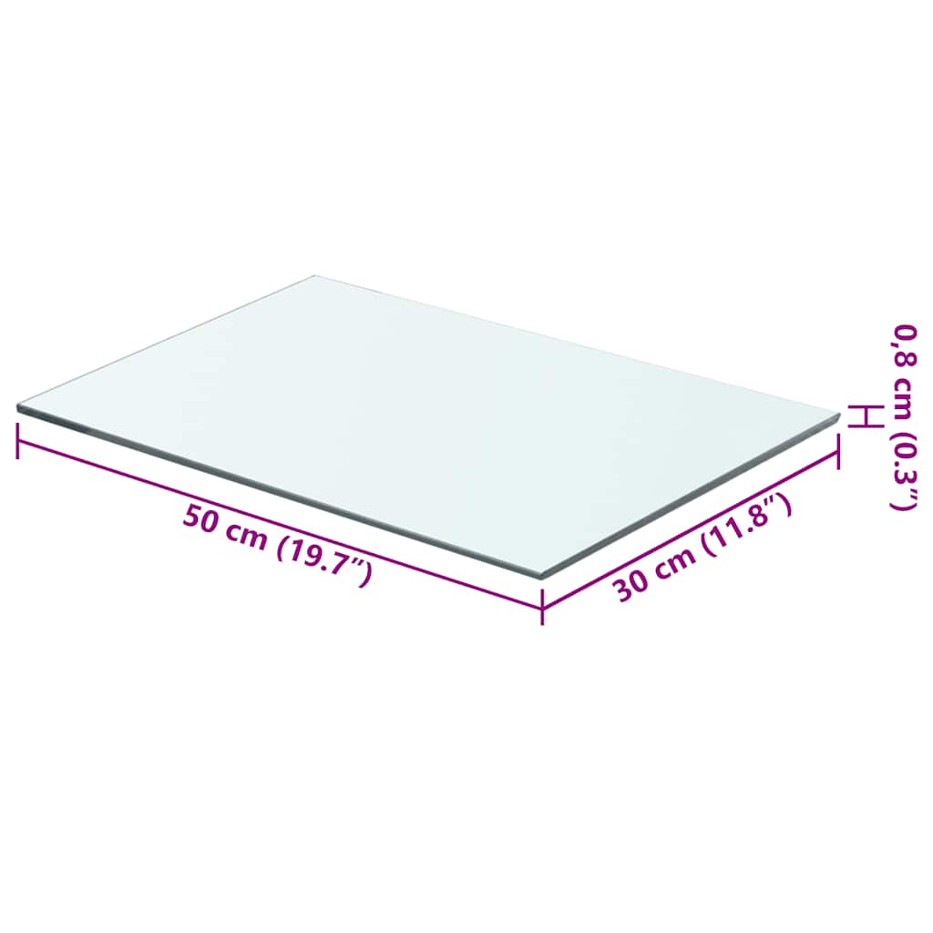 Regalboden Glas Transparent 20x12 cm