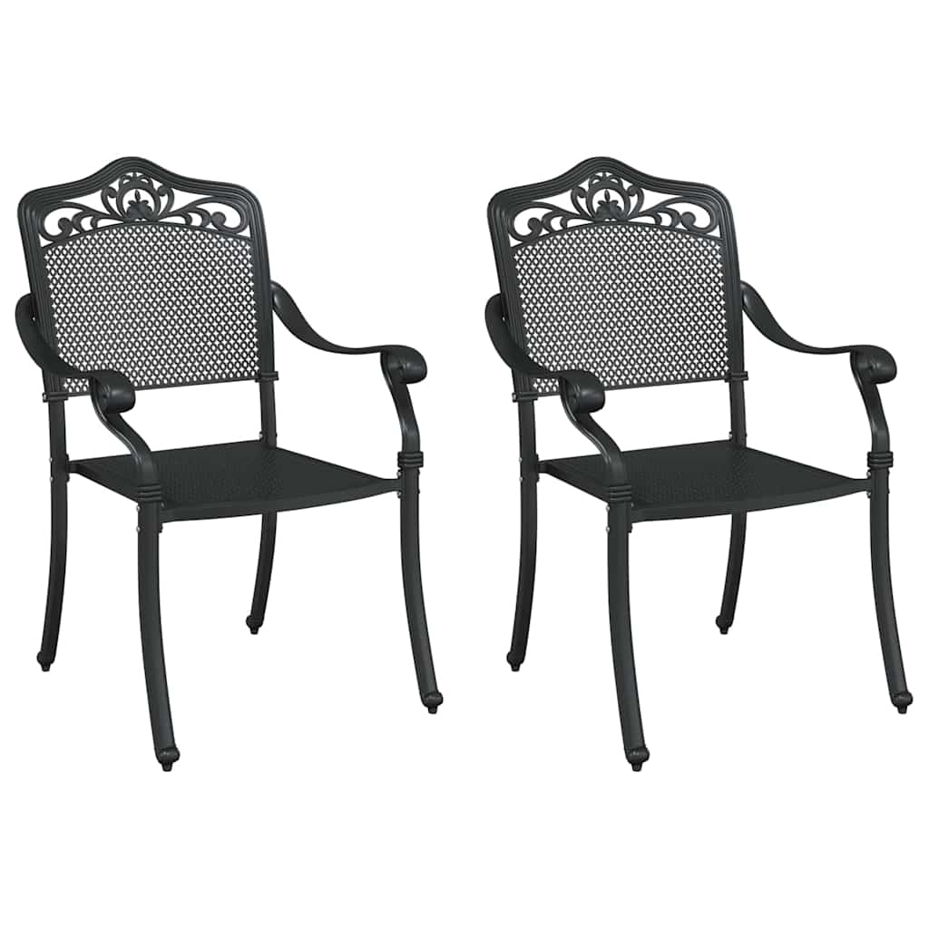 Gartenstuhl 2 pcs Bronze 55 x 55 x 92,5cm Aluminium