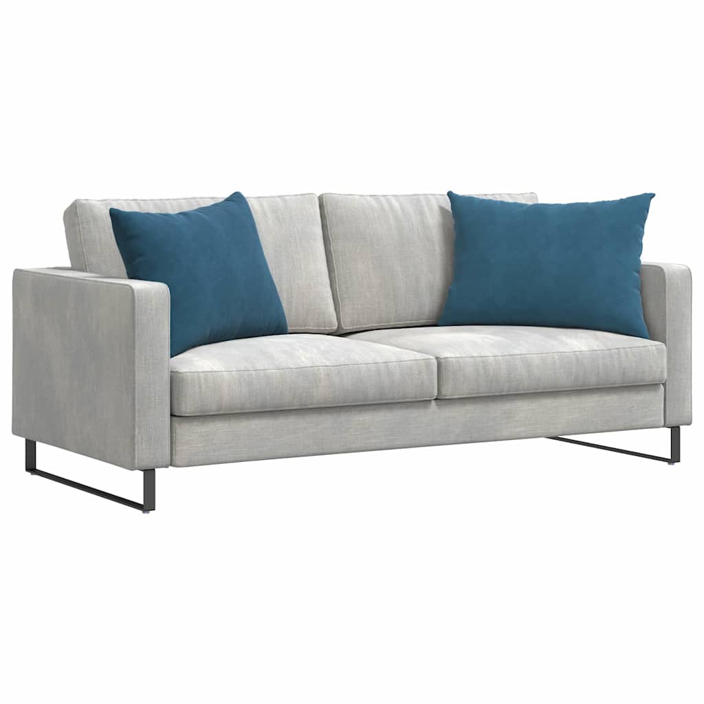 Sofakissen 2 Stück Blau 50 x 30 cm Cordstoff