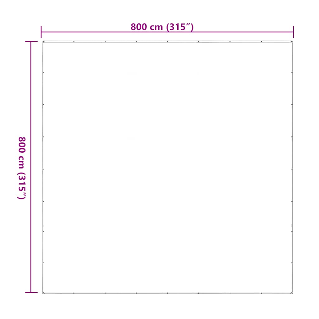Transparente Plane mit Ösen 1x2 m Polyethylen