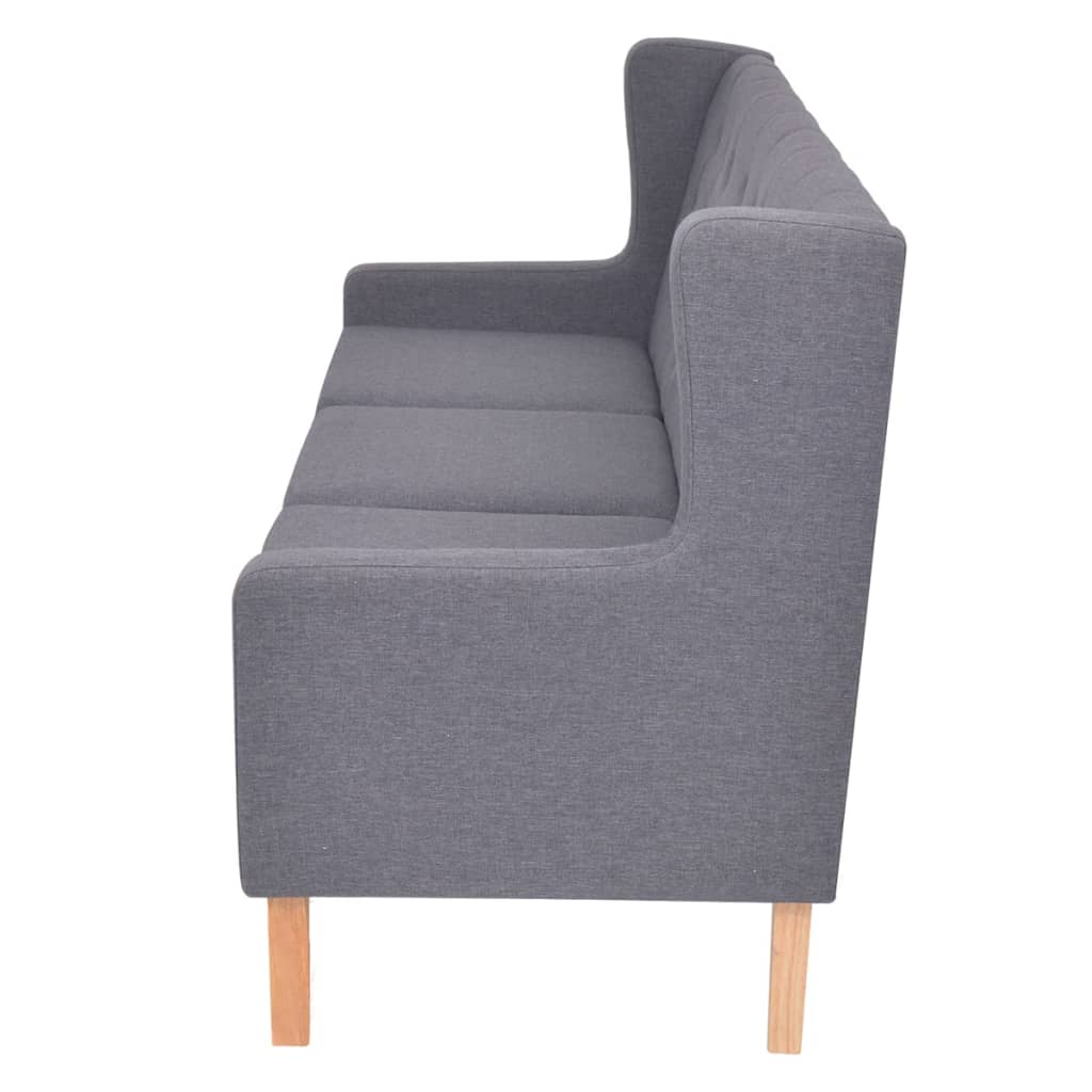2-Sitzer Sofa Stoff Cremeweiß