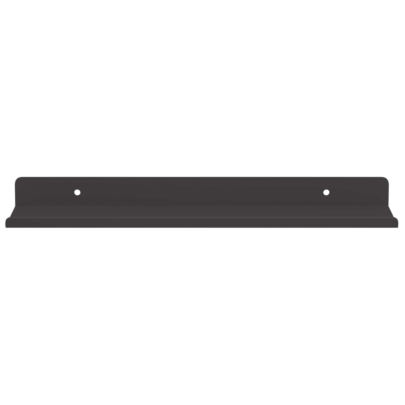 Schwebendes Regal 3 pcs Schwarz 40 x 9 x 2,5 cm Stahl