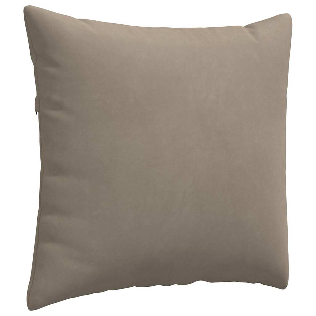 Sofakissen 2 Stück Taupe 50 x 30 cm Stoff