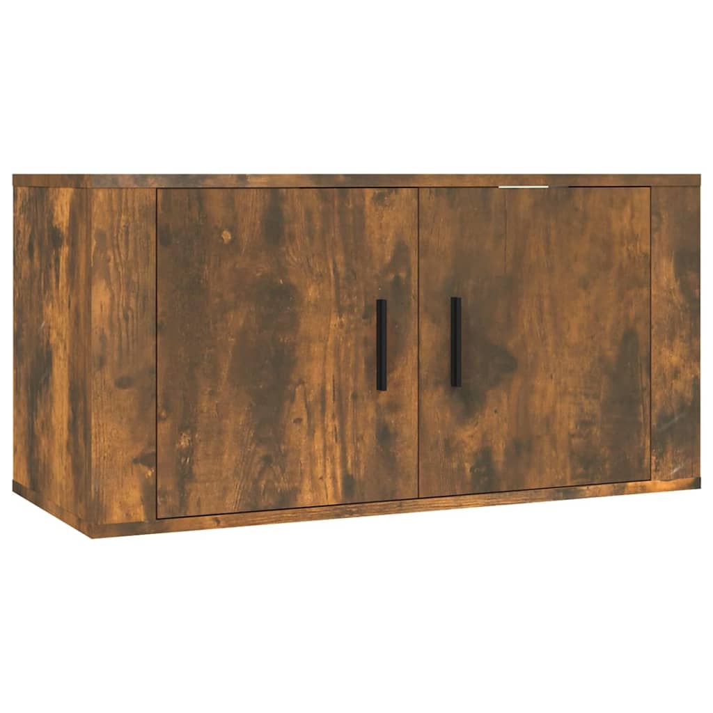 3-tlg. TV-Schrank-Set Weiß Holzwerkstoff
