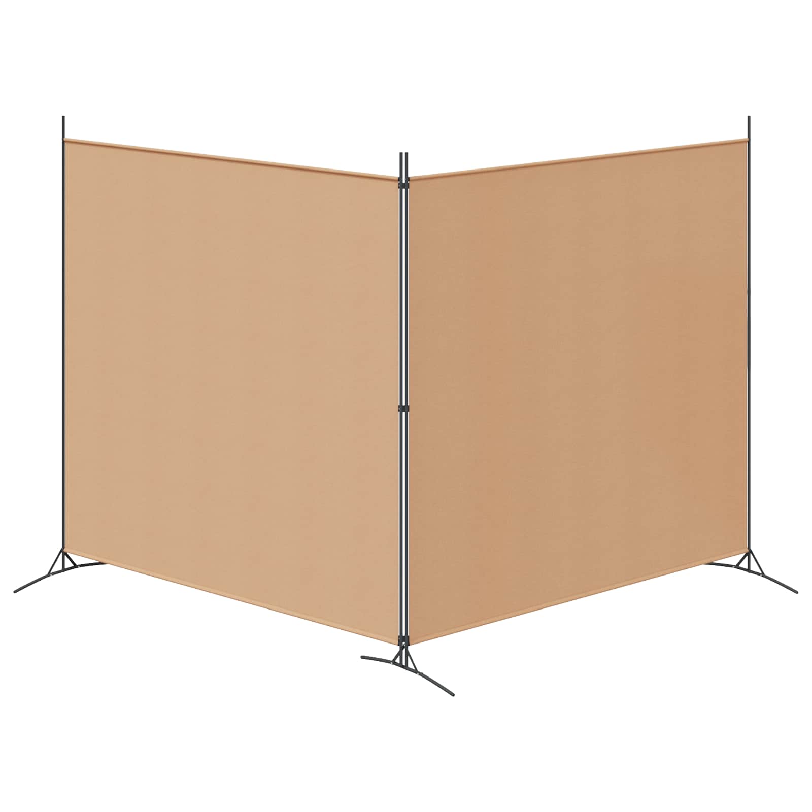 Einzel Panel Raumteiler Beige 175 x 180 cm Stoff