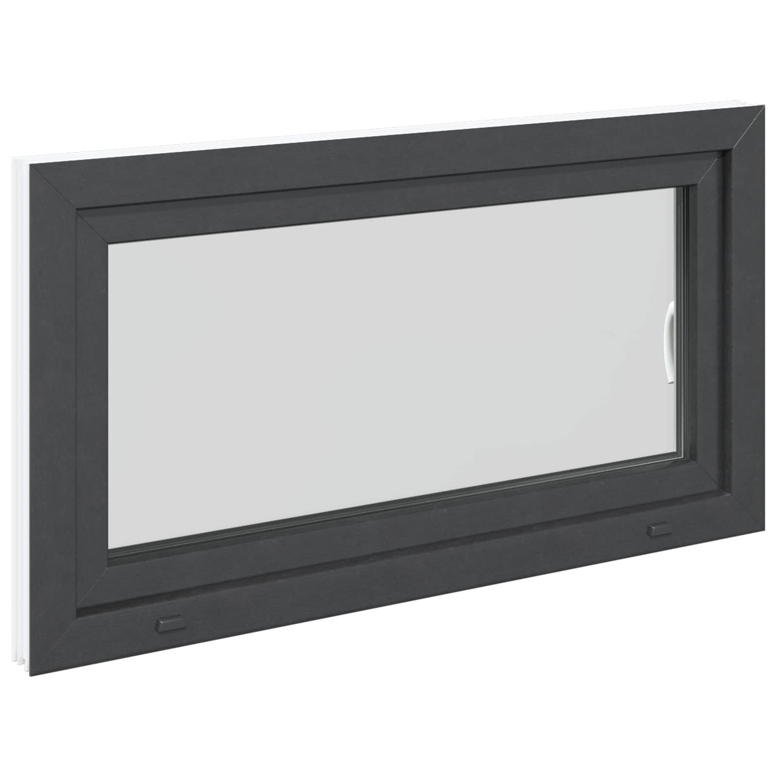 Kellerfenster RISOR 50 x 50 cm PVC und Glas Weiß