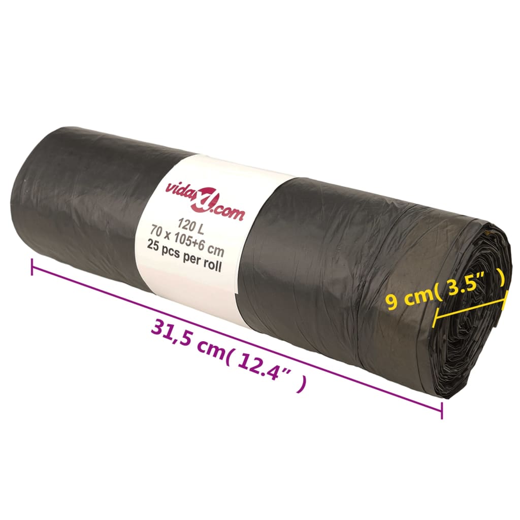 Müllsäcke 250 Stk. Schwarz 35 L