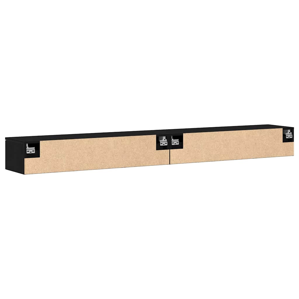 Wandschränke 2 Stk. Weiß 102x30x20 cm Holzwerkstoff