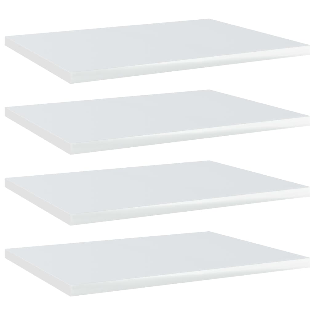 Bücherregal-Bretter 4 Stk. Weiß 40x10x1,5 cm Holzwerkstoff