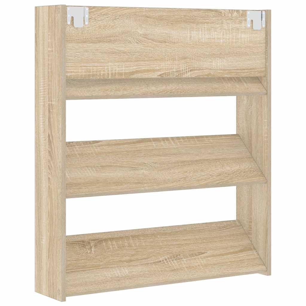 Wand-Schuhschränke 4 Stk. Weiß 60x18x60 cm Holzwerkstoff