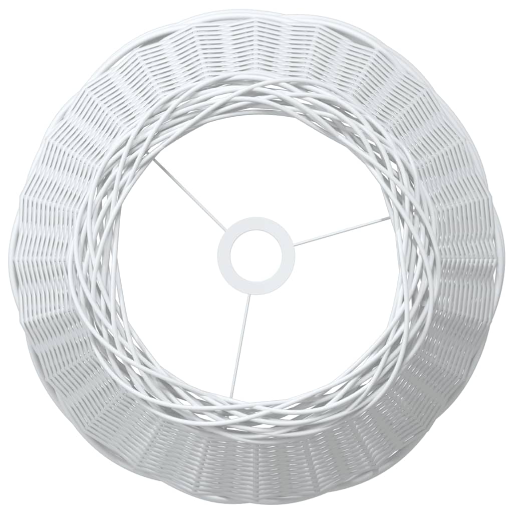 Lampenschirm Weiß Ø15x12 cm Korbweide