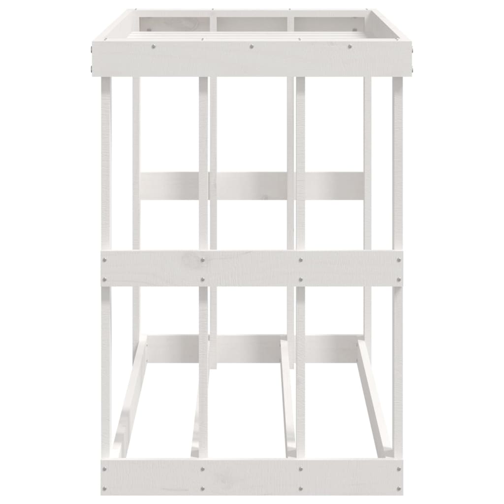 Outdoor-Kaminholzregal 108x52x106 cm Massivholz Kiefer