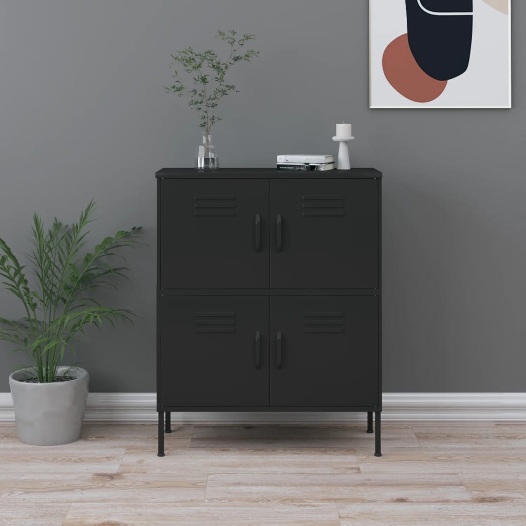 Lagerschrank Olivgrün 80x35x101,5 cm Stahl