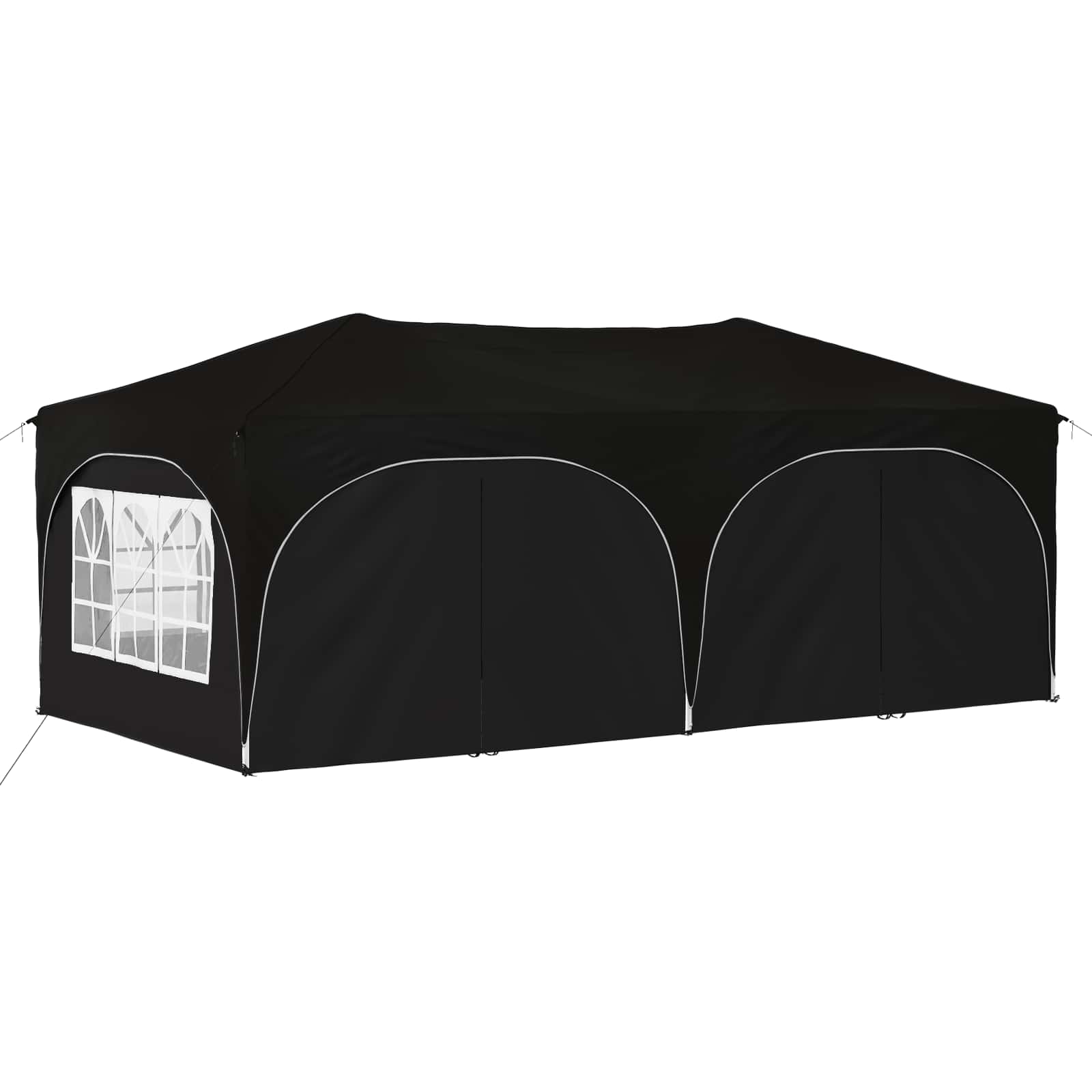 Pop-up Partyzelt 575 x 288 x 245 cm Creme Oxford-Stoff