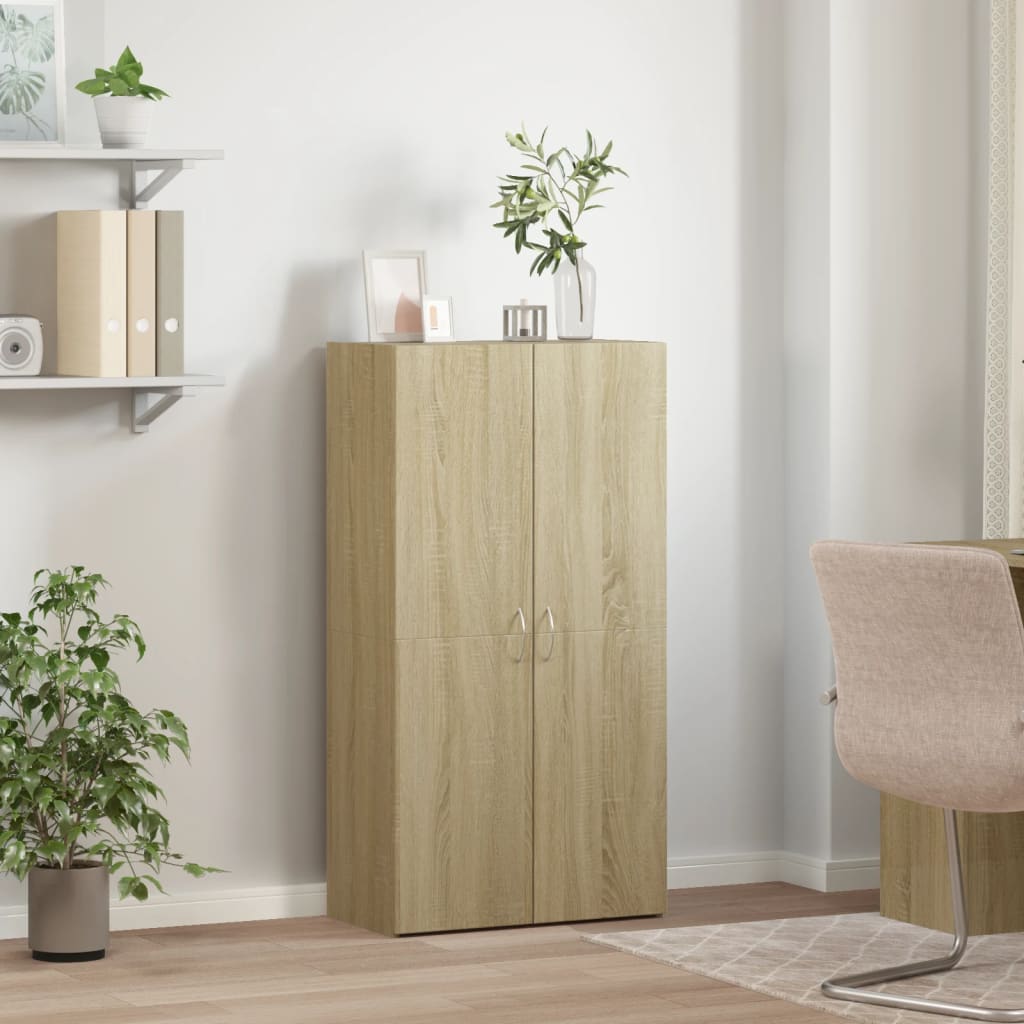 Aktenschrank Weiß 60x32x153 cm Holzwerkstoff