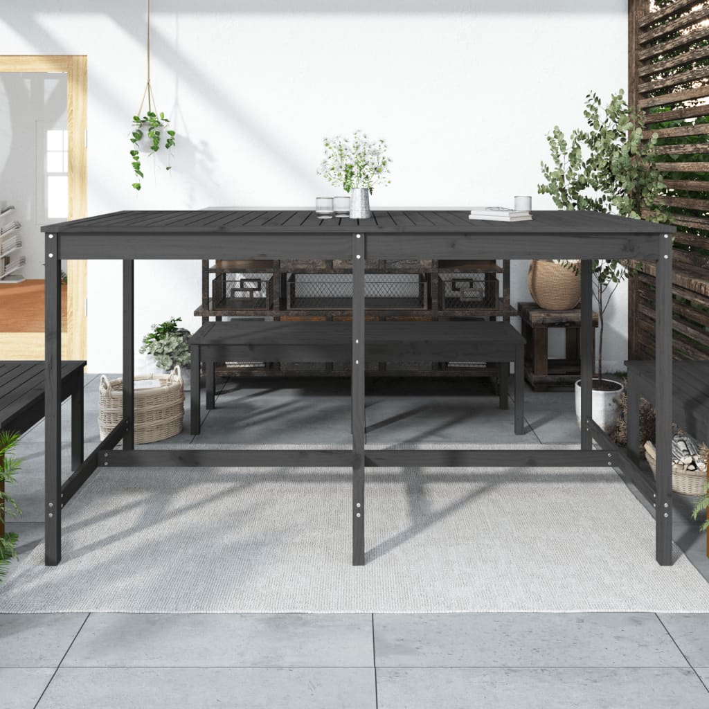 Gartentisch 82,5x82,5x110 cm Massivholz Kiefer
