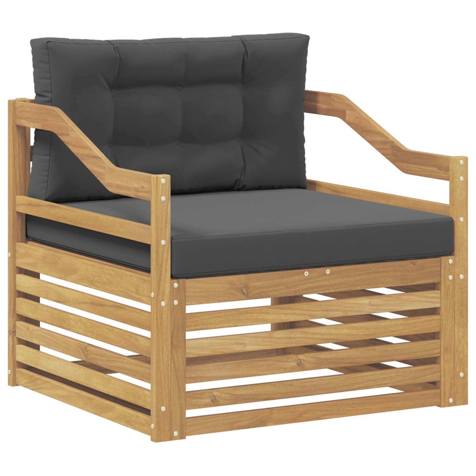 2 Stück Outdoor-Sofa Natur