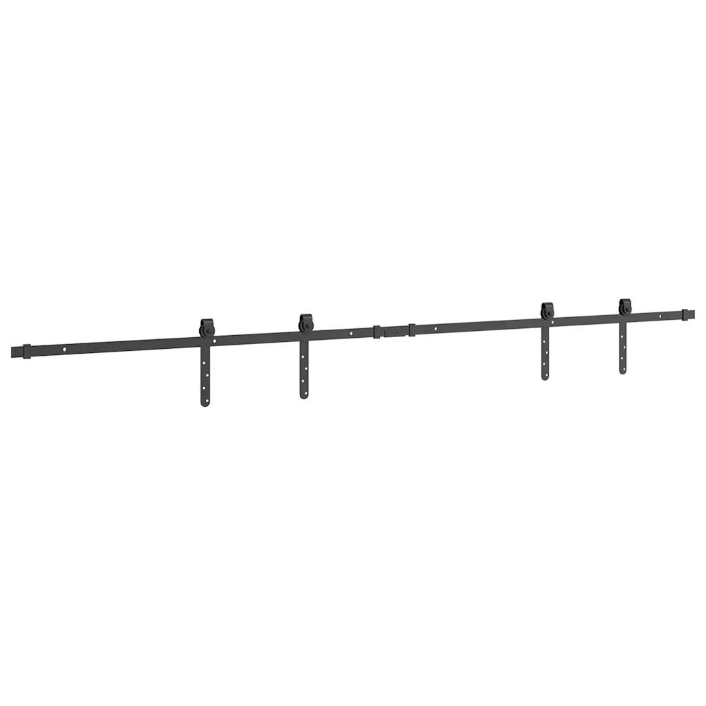 Schiebetürbeschlag Set für Schranktüren 91 cm Karbonstahl