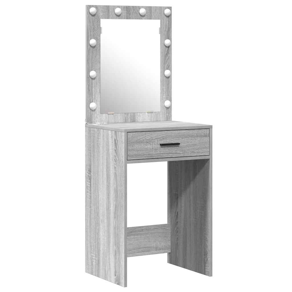 Schminktisch mit Tür 2 pcs Weiß 50 x 41 x 135 cm Holzwerkstoff