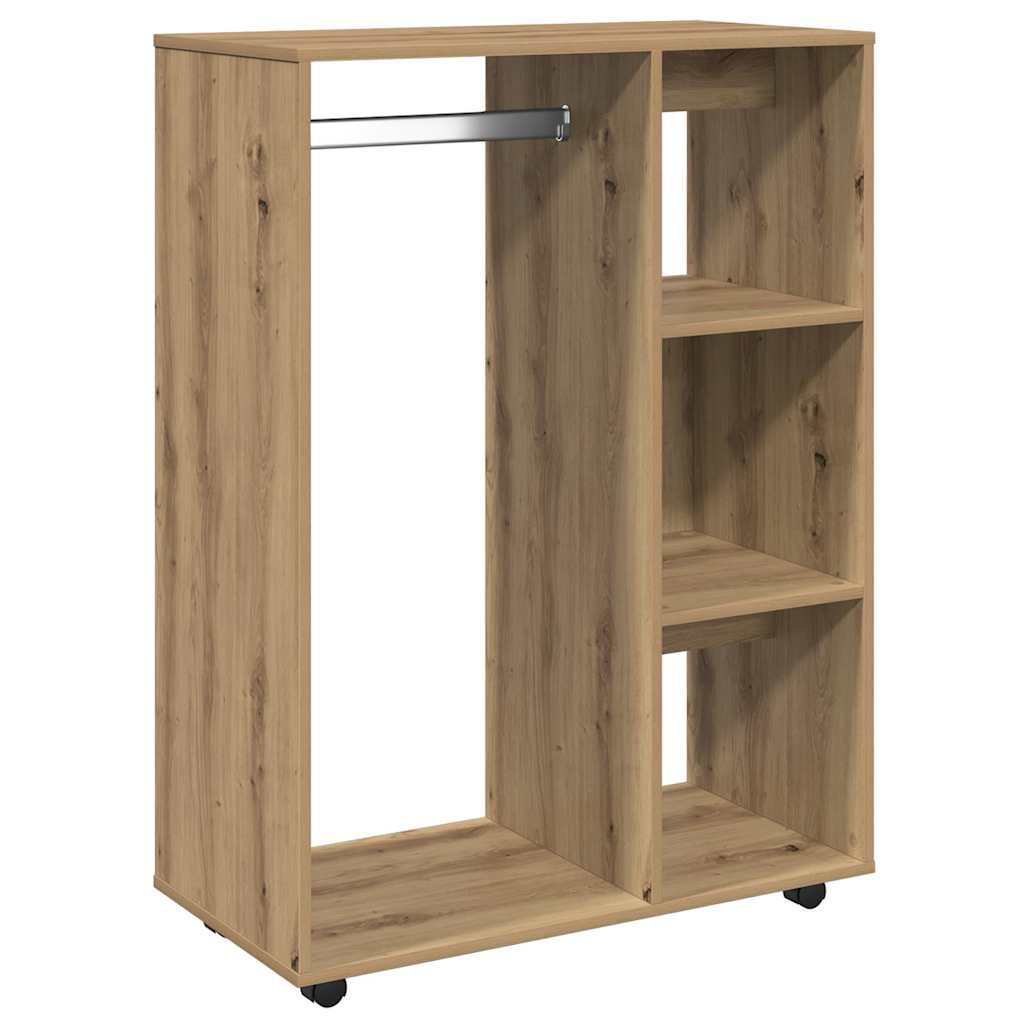 Kleiderschrank Weiß 80x40x110 cm Holzwerkstoff