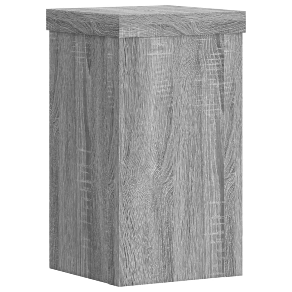 Pflanzenständer 2 Stk. Weiß 33x33x100 cm Holzwerkstoff