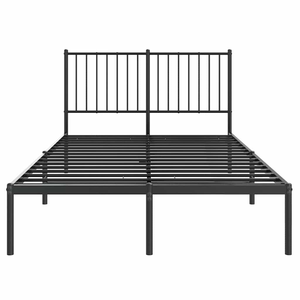 Bettgestell Metall Schwarz 75x190 cm