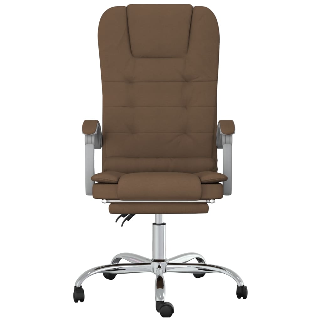 Bürostuhl mit Massagefunktion Taupe Stoff