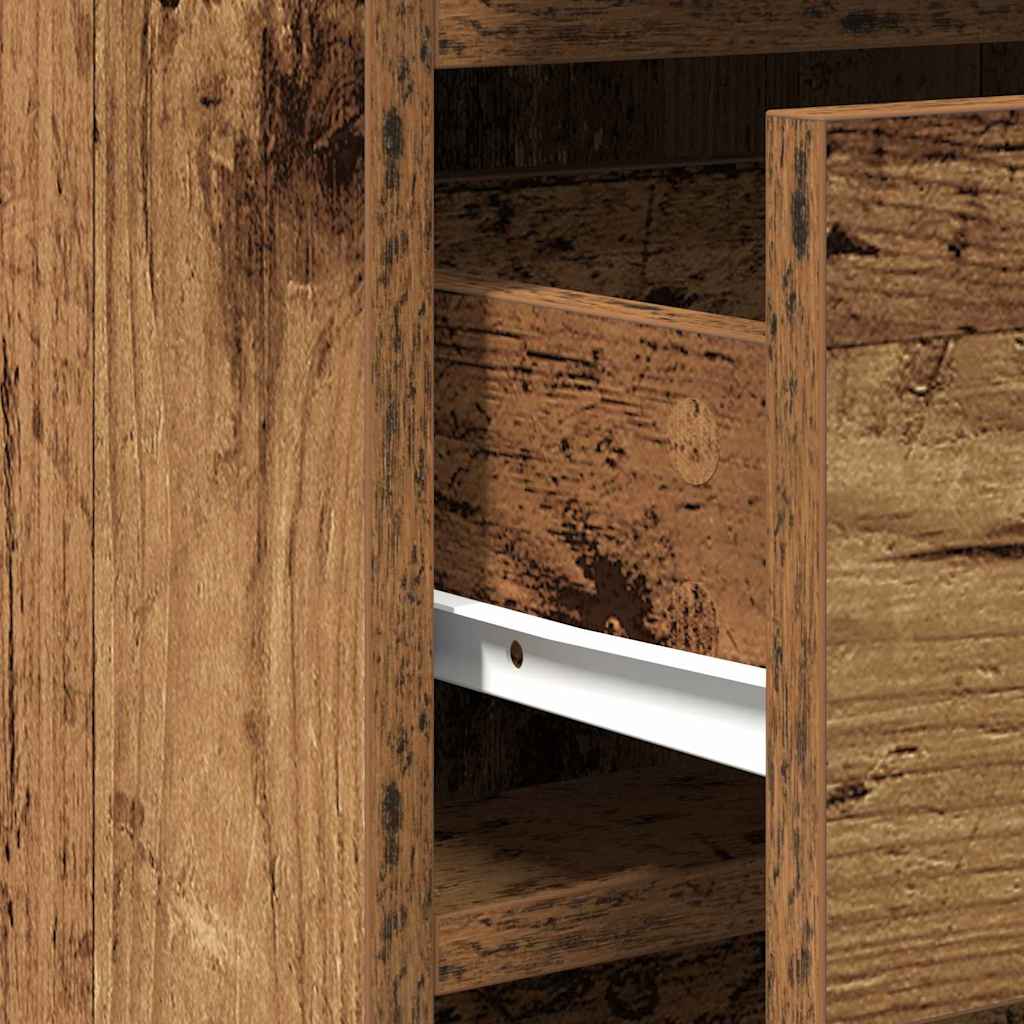 Schminktisch mit Spiegelbeleuchtung 2 pcs Weiß Holzwerkstoff