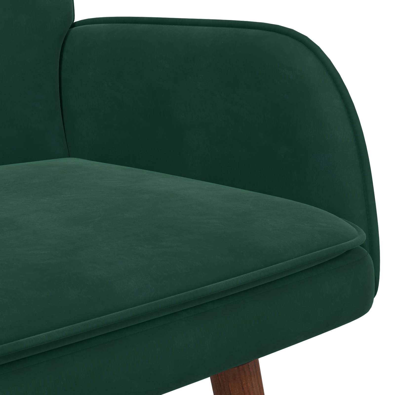 2-Sitzer Sofa Hellgrau 115 x 61 x 87 cm Samt (V)