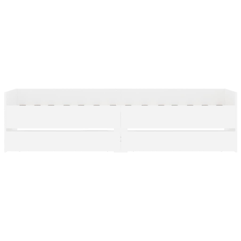 Bett mit Schubladen Braun Eiche-Optik 75x190 cm