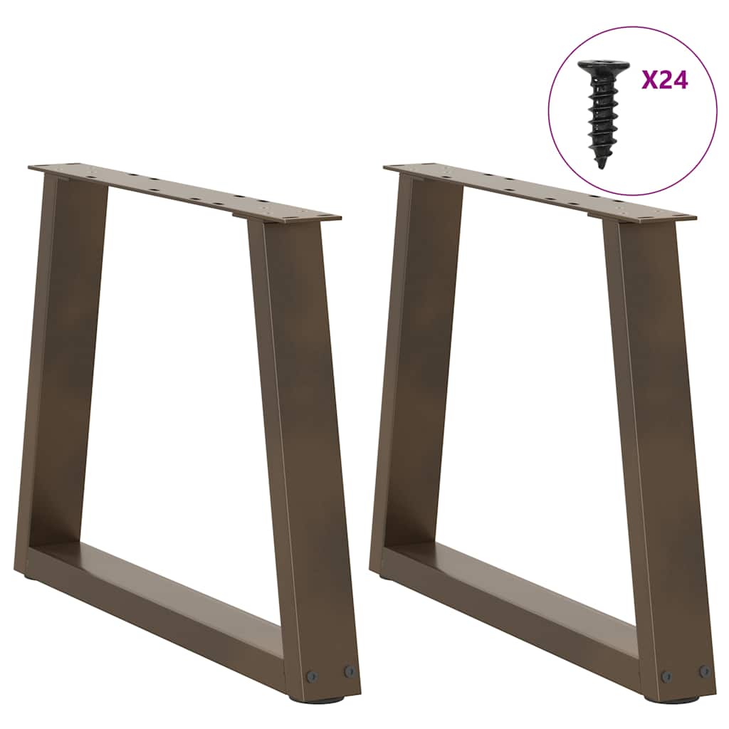 Couchtischbeine V-Form 2 Stück Schwarz 30x(30-31,3) cm Stahl