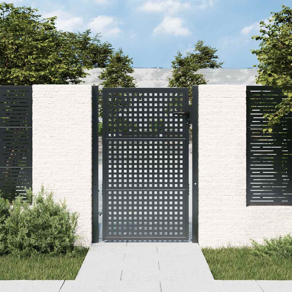 Gartentor Anthrazit 100x75 cm Stahl