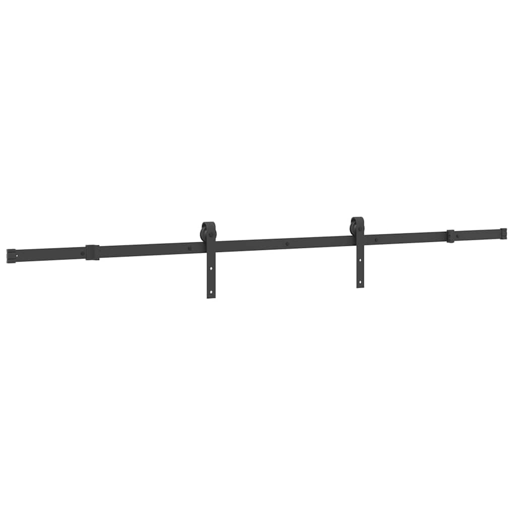 Schiebetürbeschlag-Set SKIEN 183 cm Stahl Schwarz