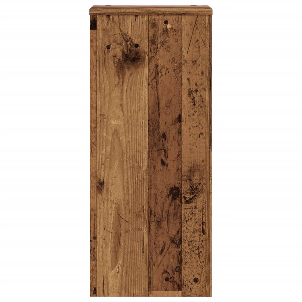 Pflanzenständer 2 Stk. Weiß 33x33x100 cm Holzwerkstoff